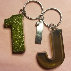Number and Letter Keychains